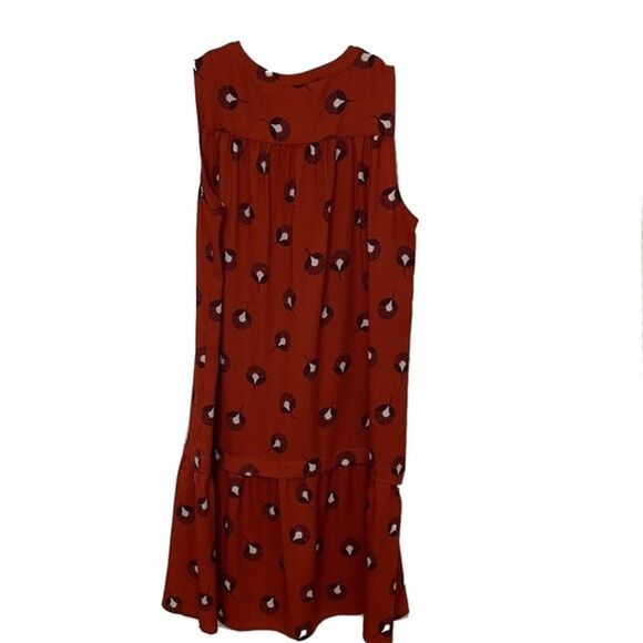 Ann Taylor Loft Sleeveless Shift Dress Womens Small Peacock Pattern - Picture 4 of 12